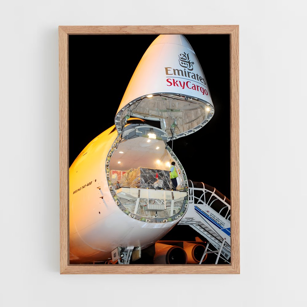 ap-boeing 747 freighter-2 cadre Bois clair