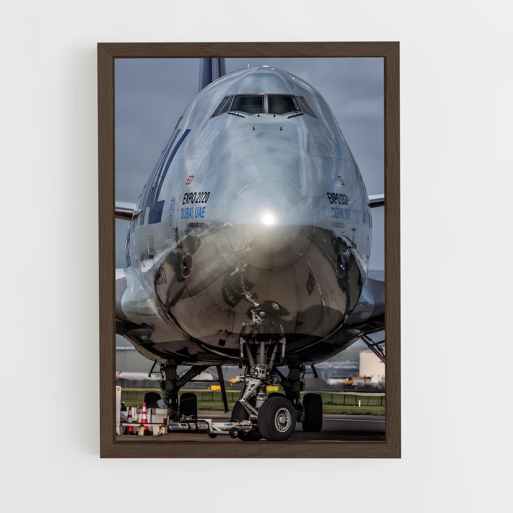 ap-boeing 747 freighter-4 cadre Bois foncé