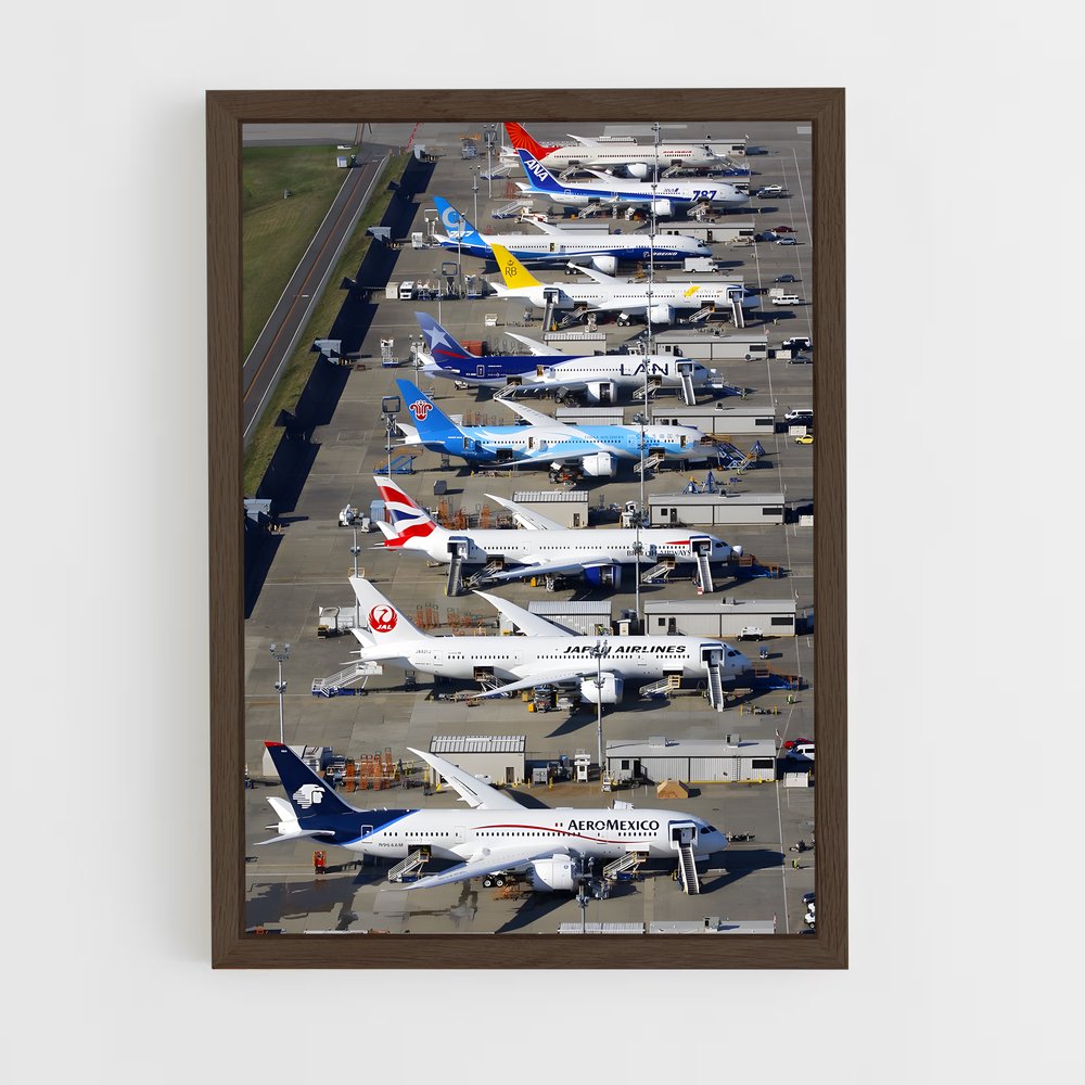 ap-boeing 787 dreamliner-5 cadre Bois foncé