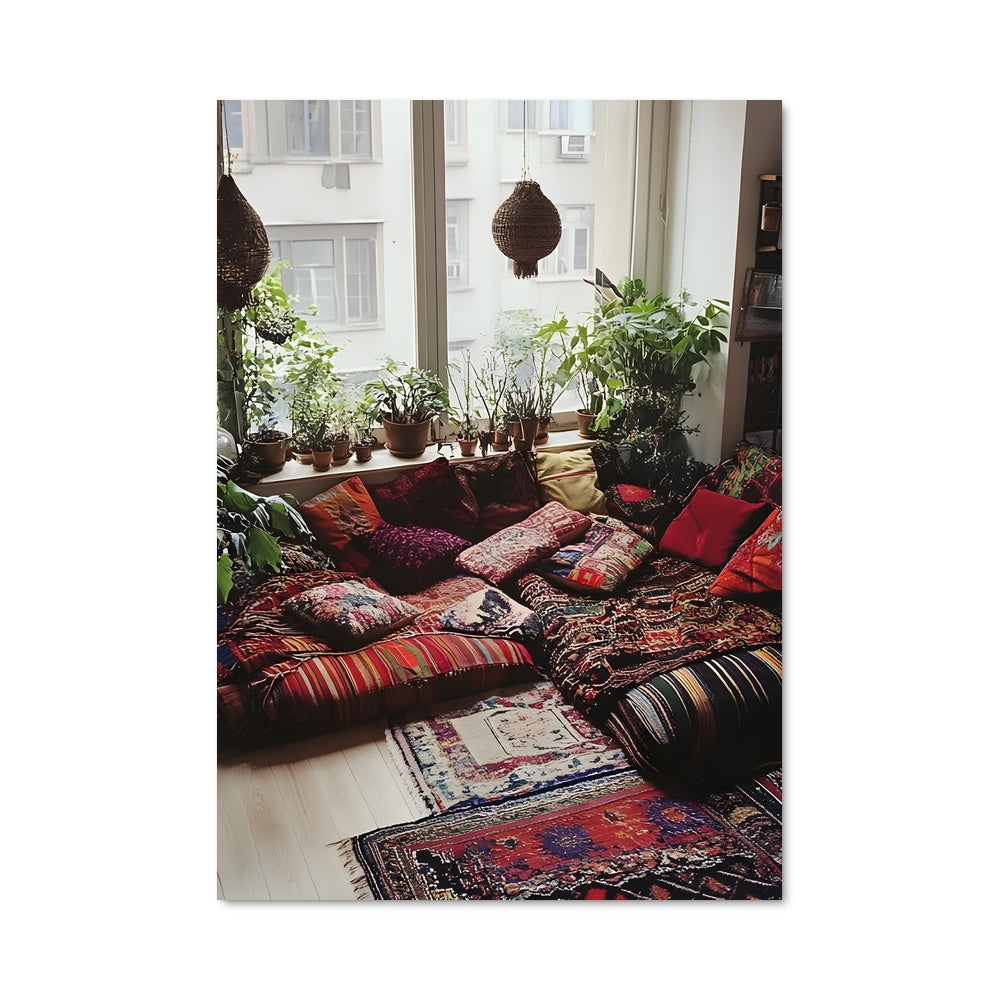 Poster Fenêtre Boho