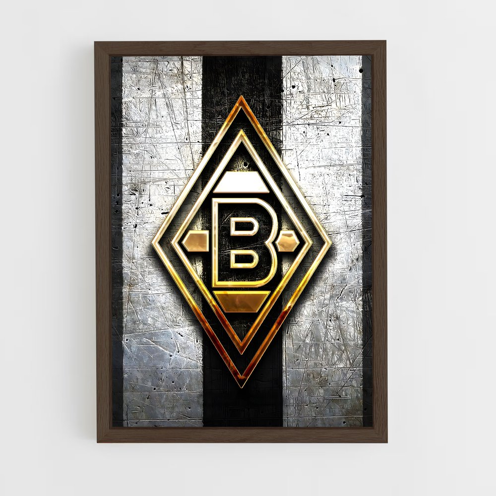 ap-borussia monchengladbach-3 cadre Bois foncé