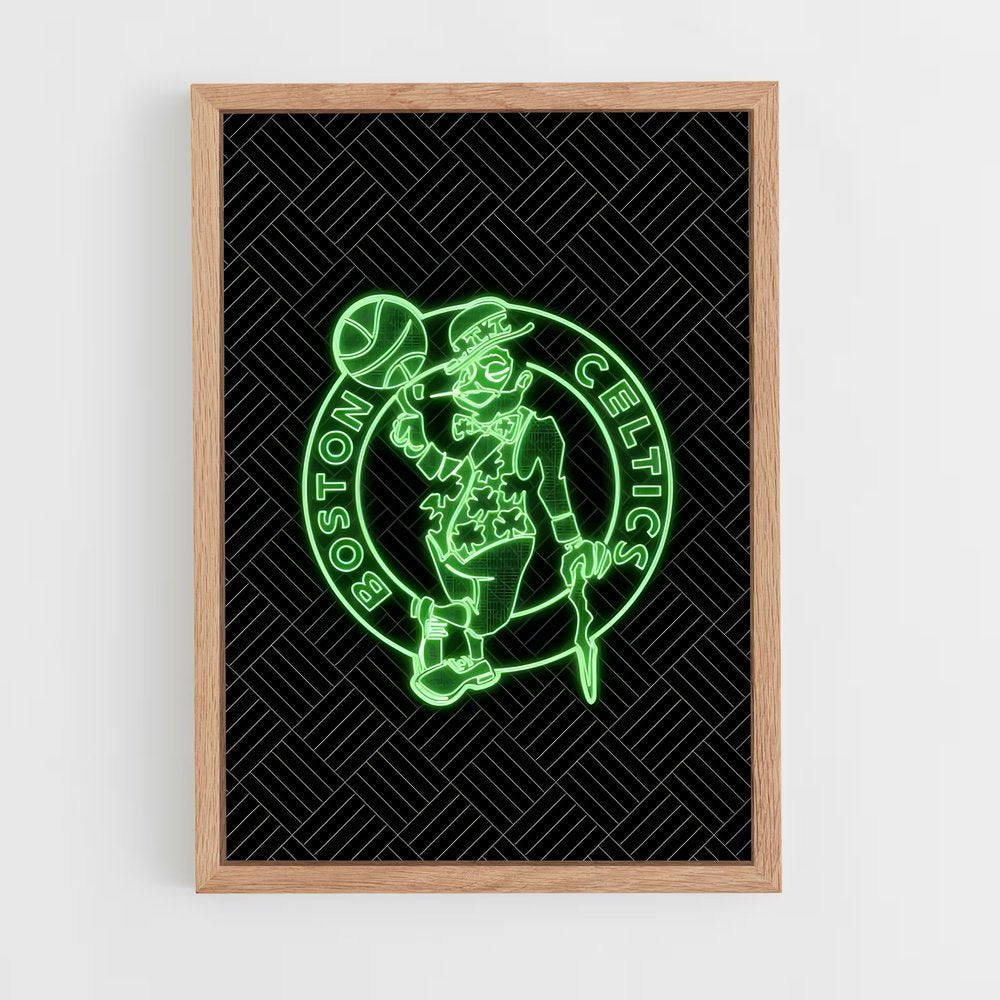 ap-boston celtics-4 cadre Bois clair