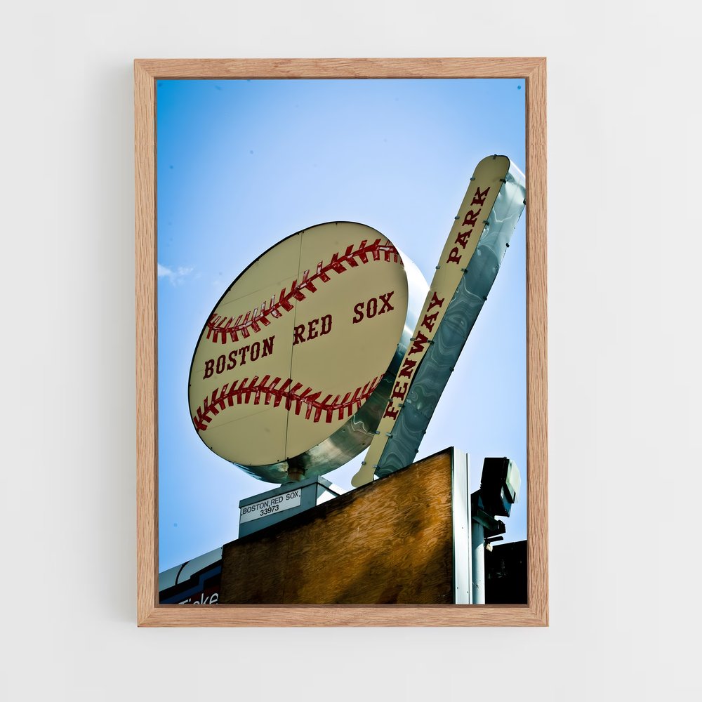 ap-boston red sox-1 cadre Bois clair