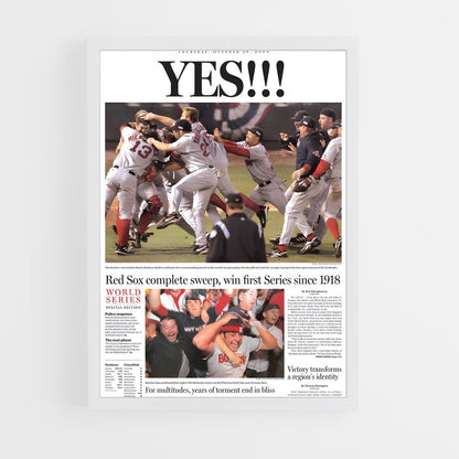 ap-boston red sox-4 cadre Blanc