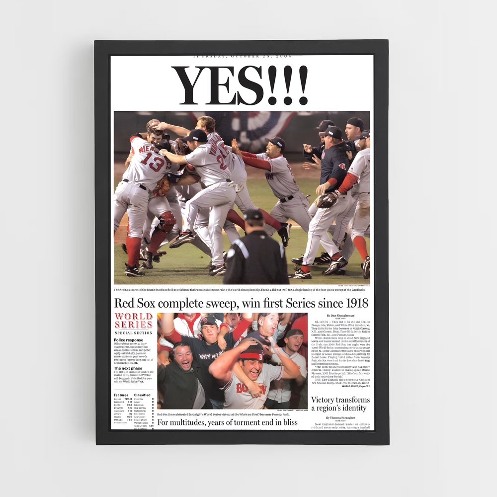 ap-boston red sox-4 cadre Noir