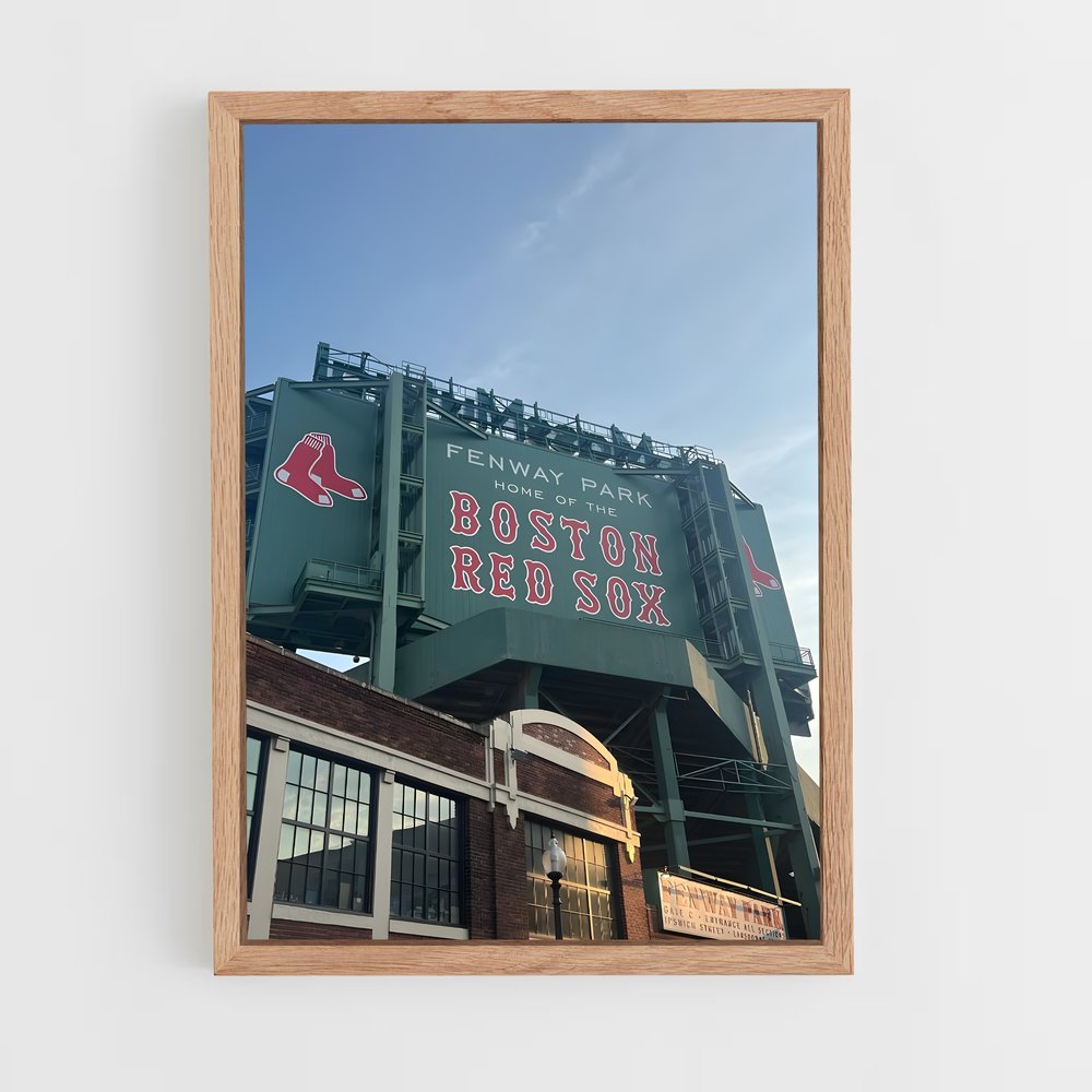 ap-boston red sox-6 cadre Bois clair