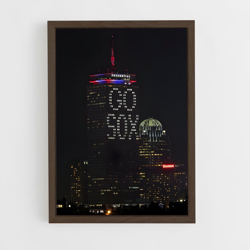 ap-boston red sox-7 cadre Bois foncé
