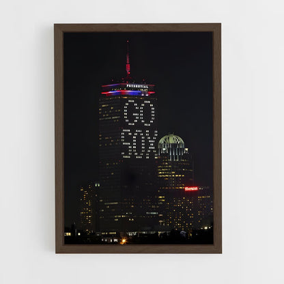 ap-boston red sox-7 cadre Bois foncé