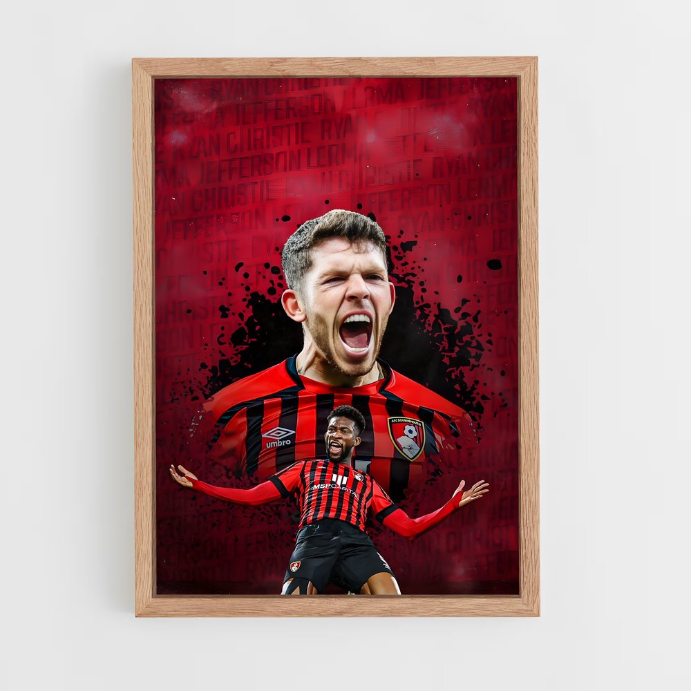 ap-bournemouth afc-9 cadre Bois clair