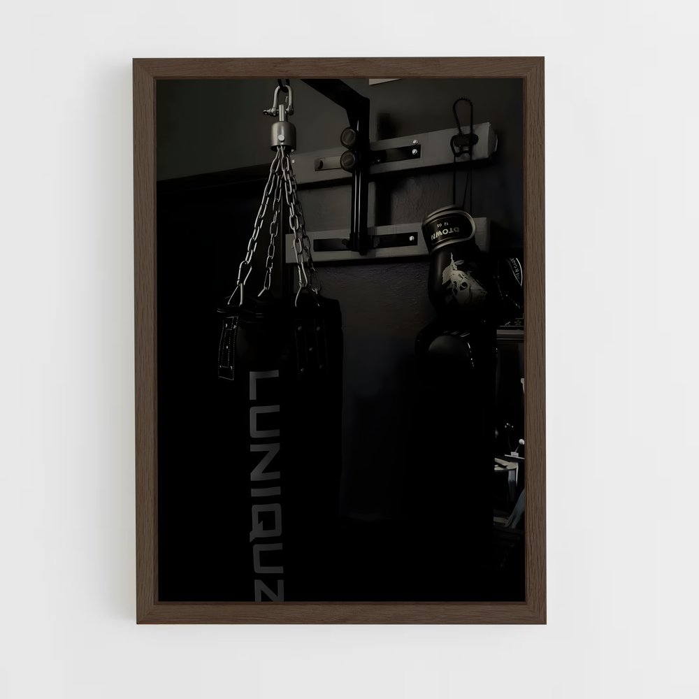 ap-boxing-10 cadre Bois foncé