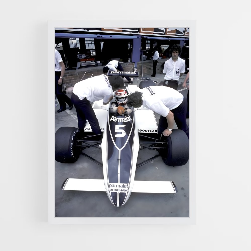 ap-brabham bt49-2 cadre Blanc