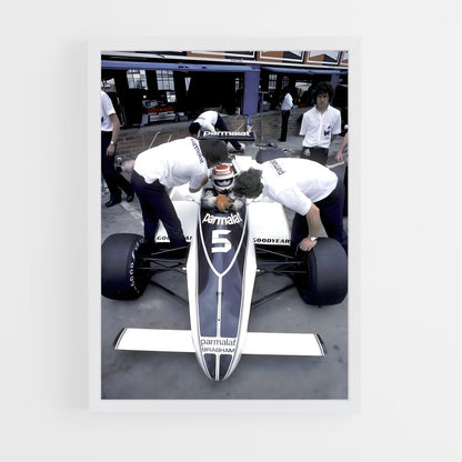 ap-brabham bt49-2 cadre Blanc