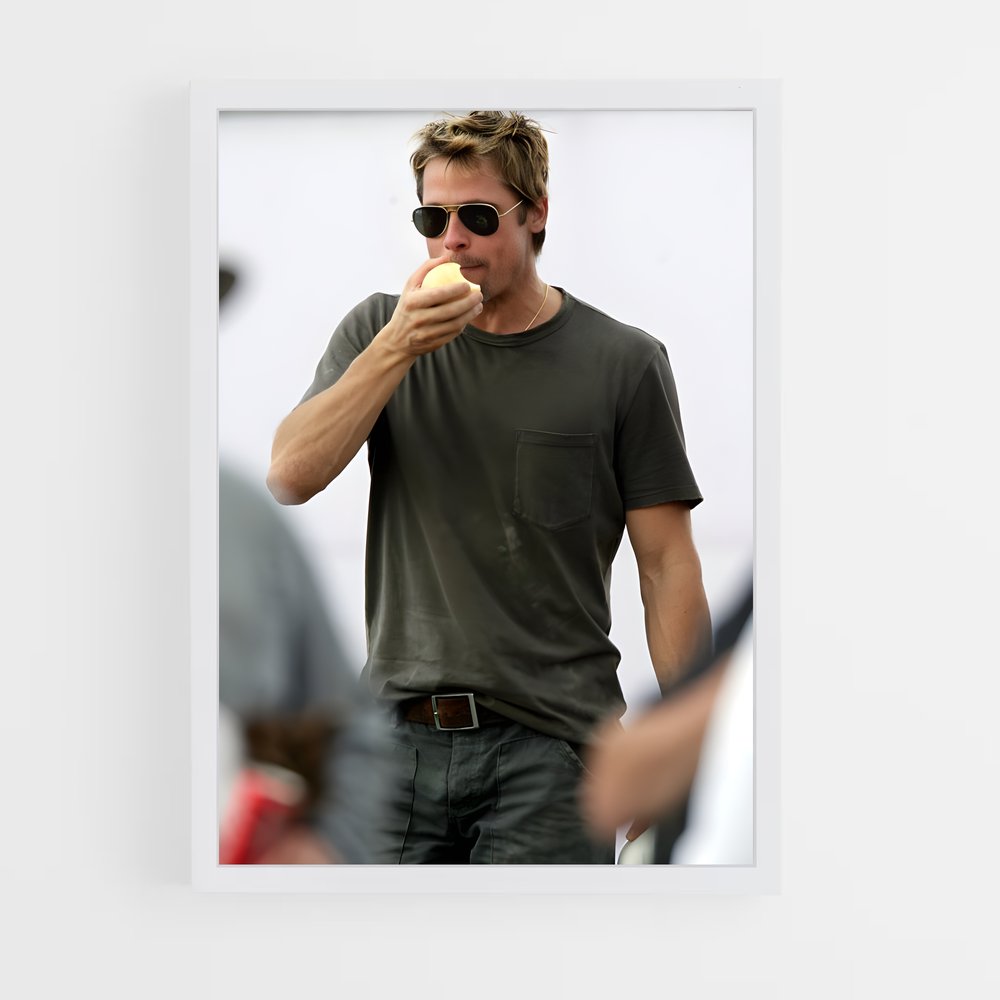ap-brad pitt-7 cadre Blanc