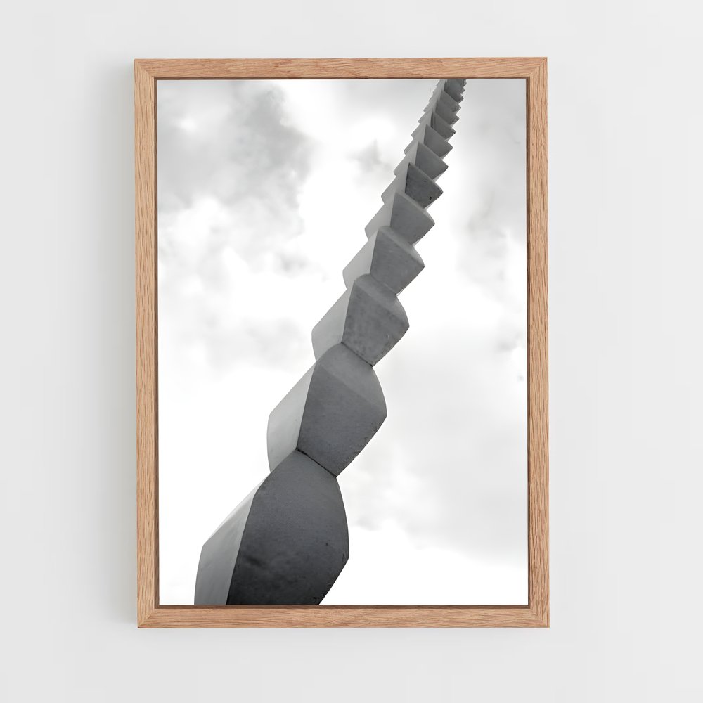 ap-brancusi endless column-9 cadre Bois clair