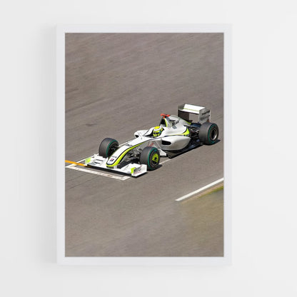 ap-brawn bgp 001-1 cadre Blanc