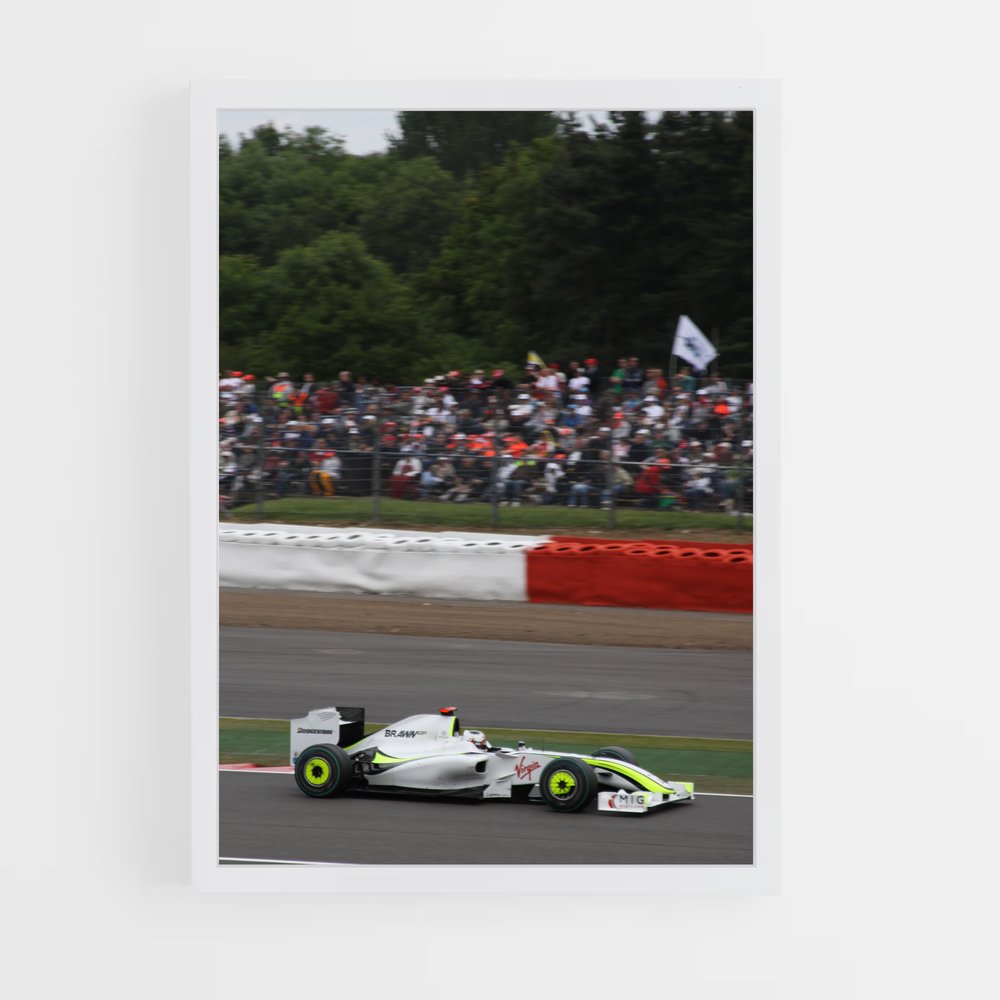 ap-brawn bgp 001-2 cadre Blanc