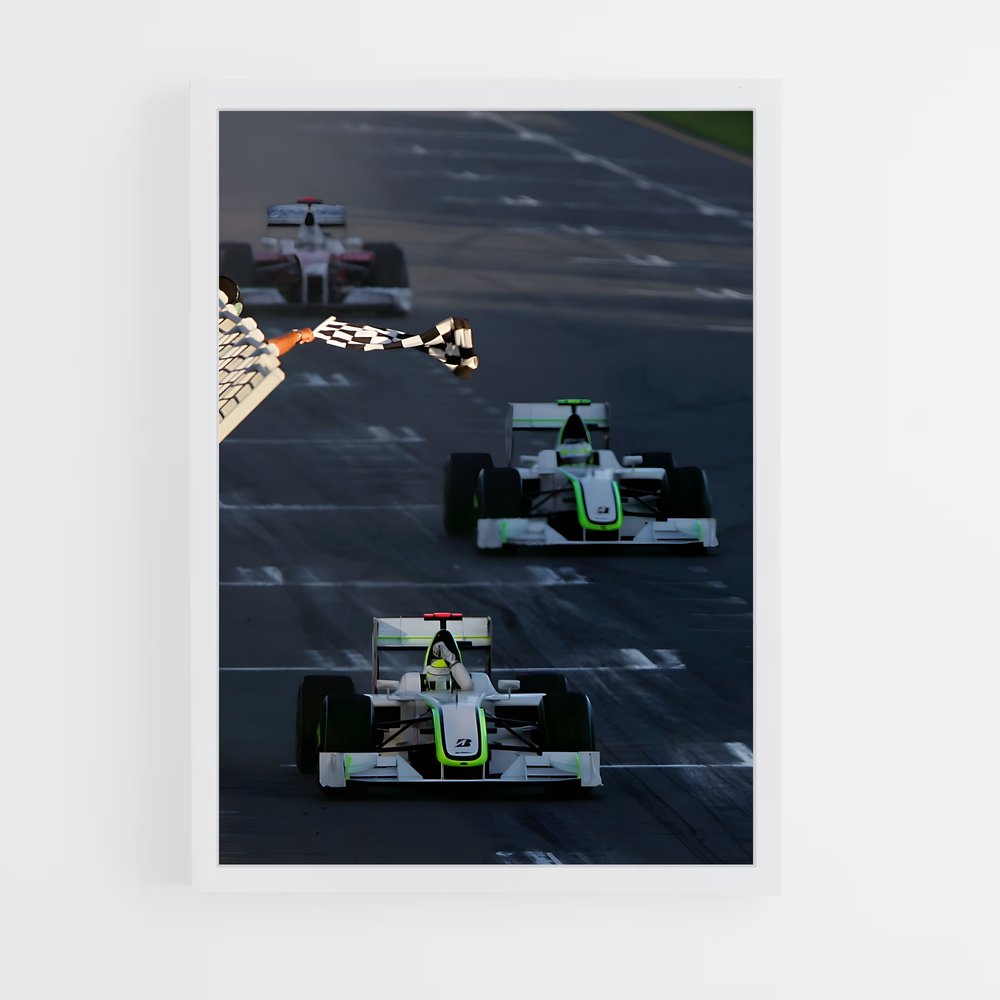 ap-brawn gp-1 cadre Blanc