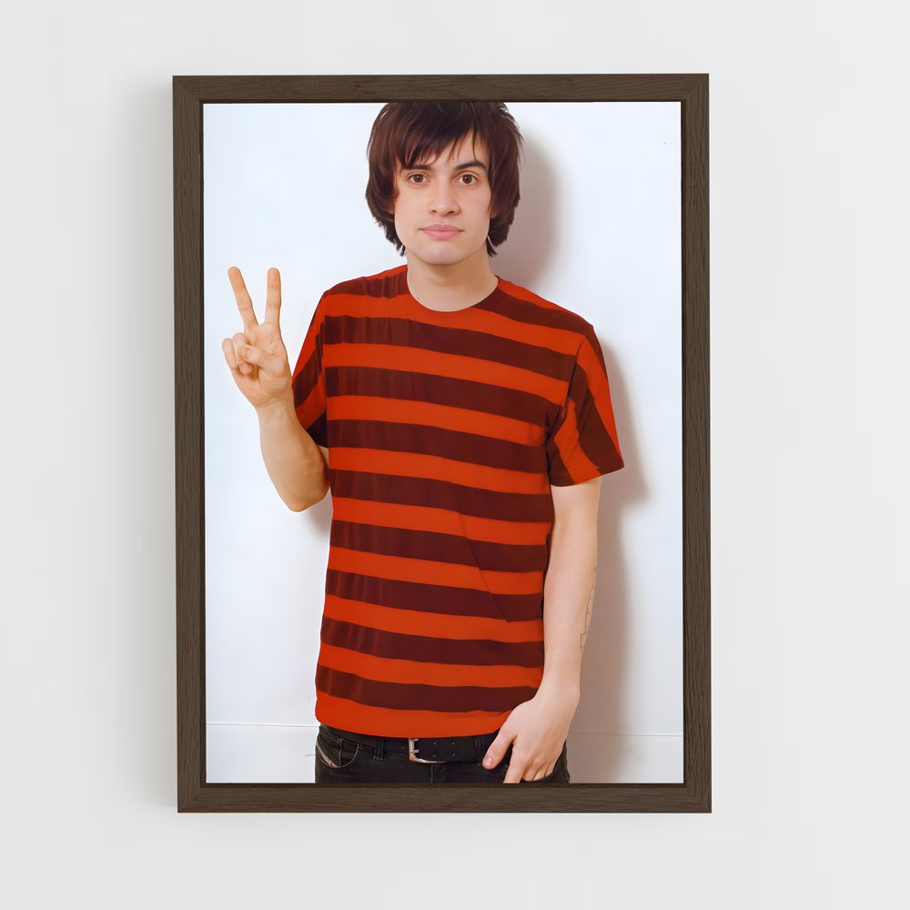 ap-brendon urie-4 cadre Bois foncé