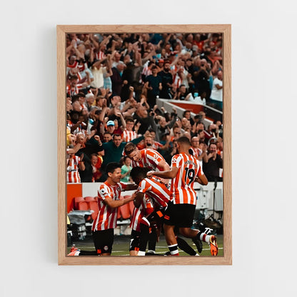 ap-brentford fc-2 cadre Bois clair