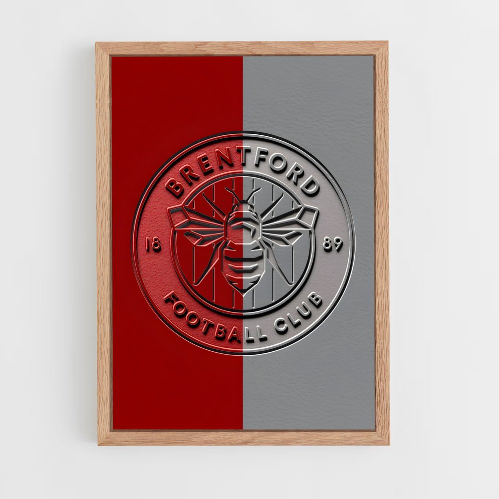 ap-brentford fc-3 cadre Bois clair