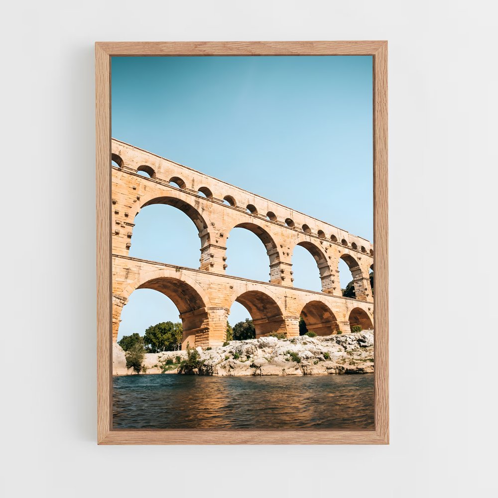 ap-bridge du gard-5 cadre Bois clair
