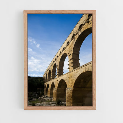 ap-bridge du gard-6 cadre Bois clair
