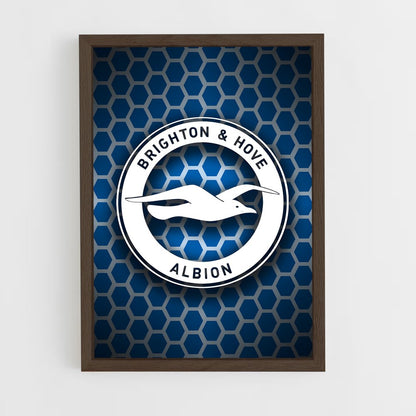 ap-brighton hove albion fc-5 cadre Bois foncé