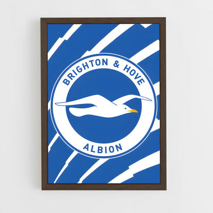 ap-brighton hove albion fc-9 cadre Bois foncé