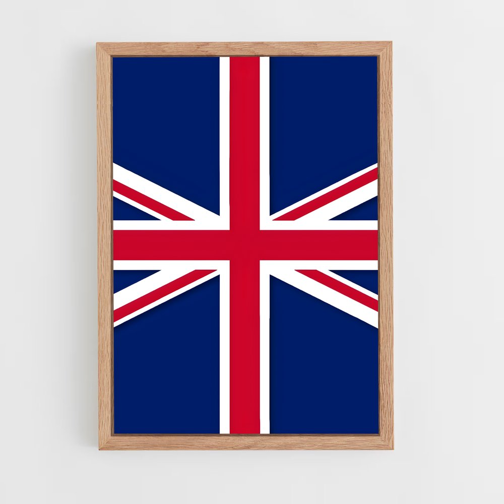 ap-british empire flag-1 cadre Bois clair