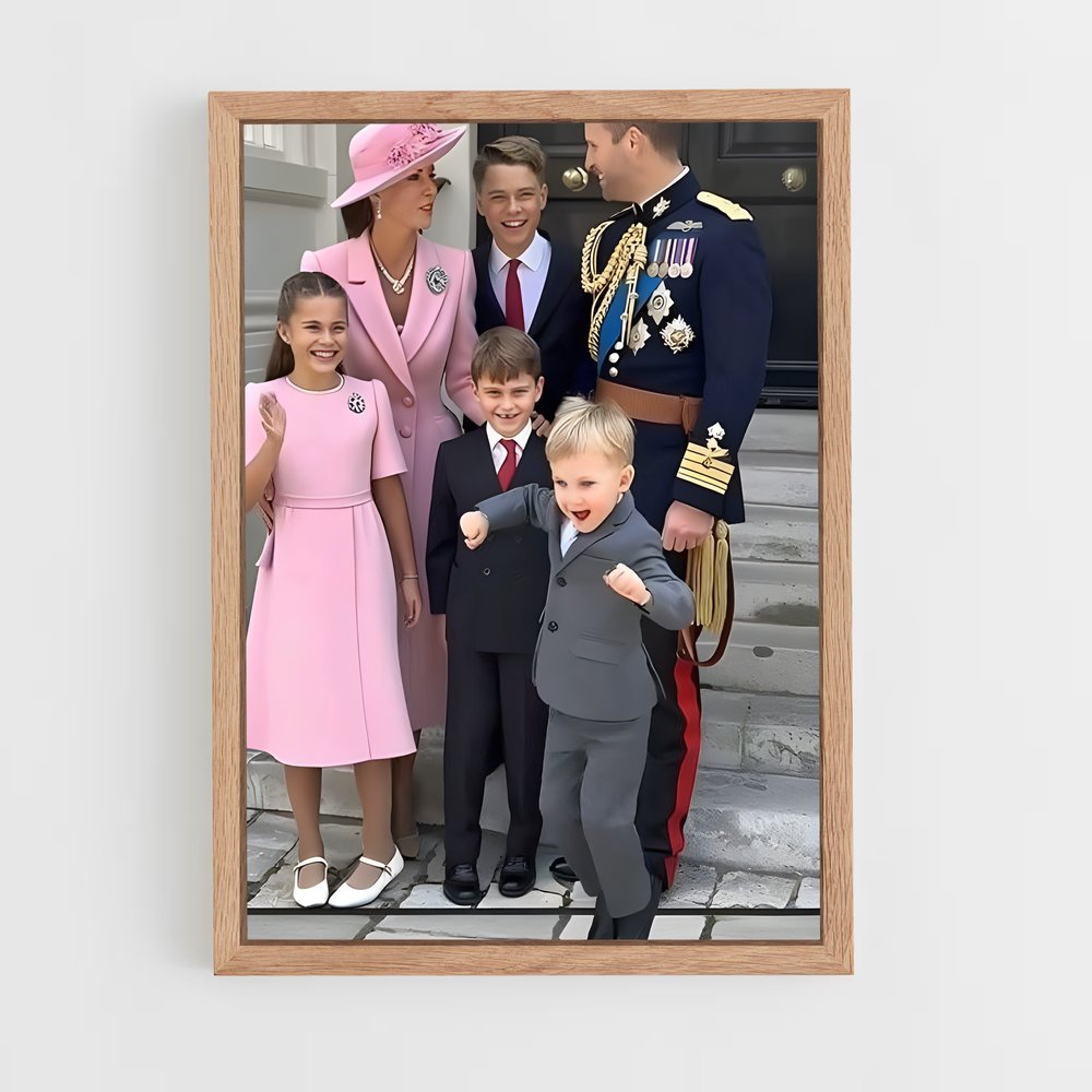 ap-british royal family-2 cadre Bois clair