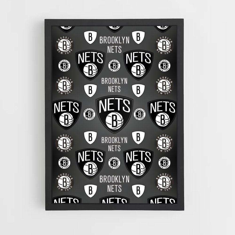 ap-brooklyn nets-9 cadre Noir
