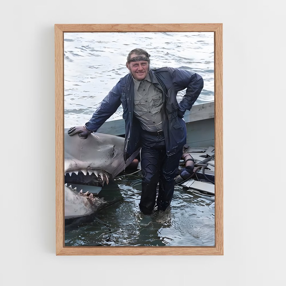 ap-bruce the shark-1 cadre Bois clair