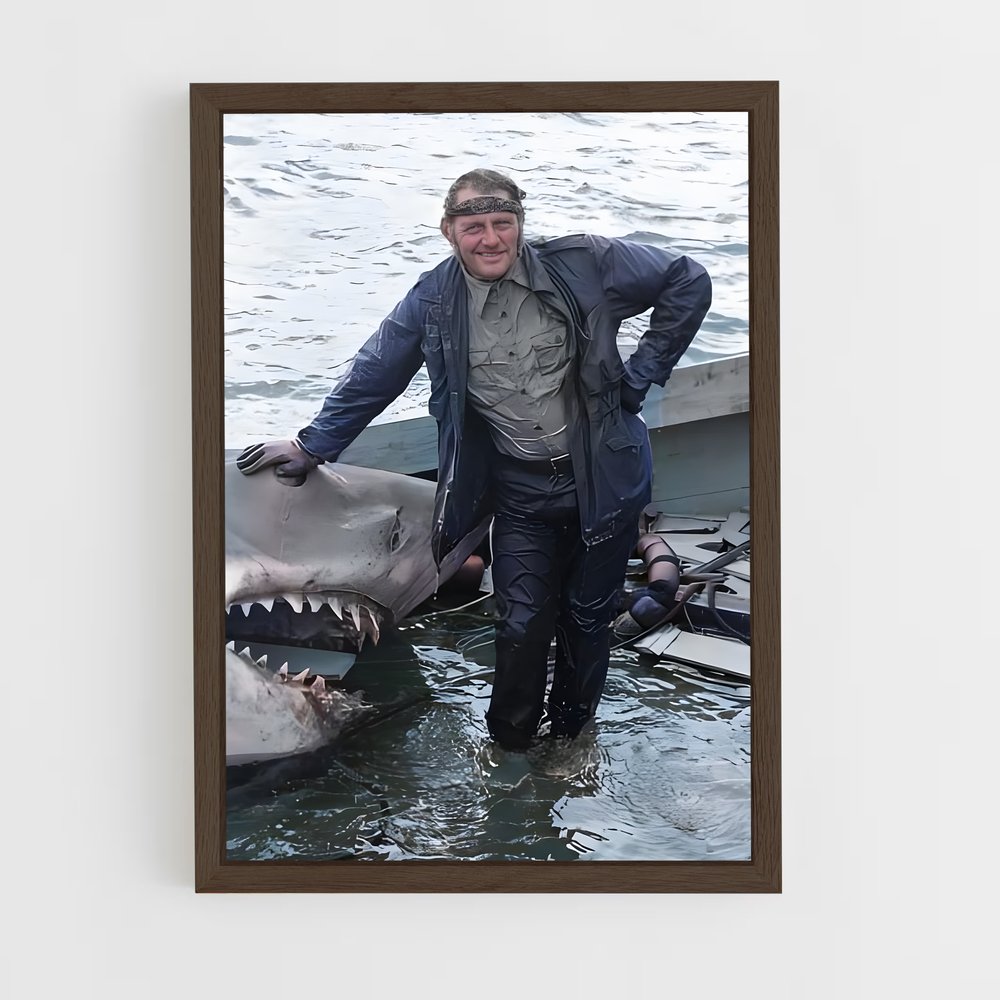 ap-bruce the shark-1 cadre Bois foncé