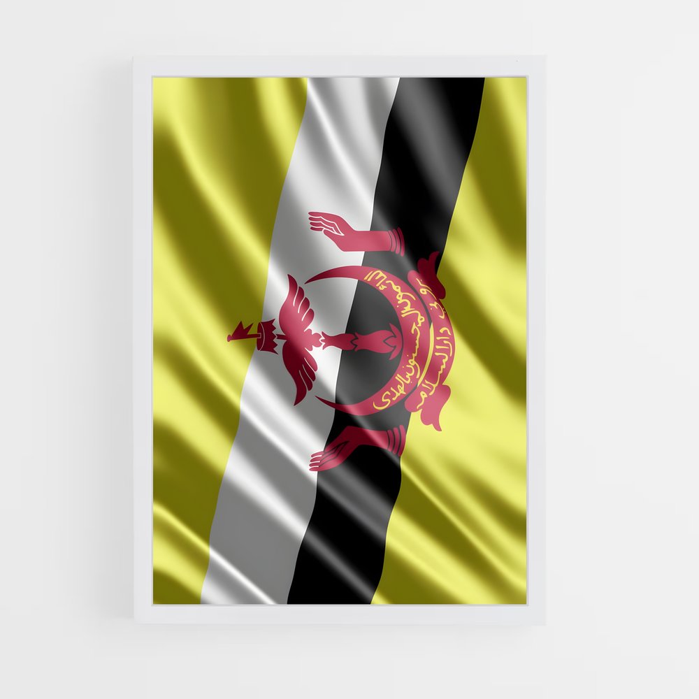 ap-brunei flag-1 cadre Blanc