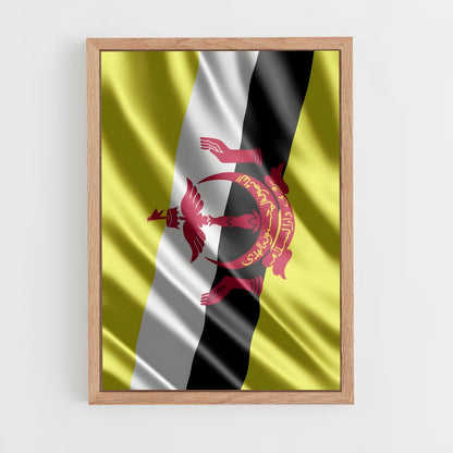 ap-brunei flag-1 cadre Bois clair