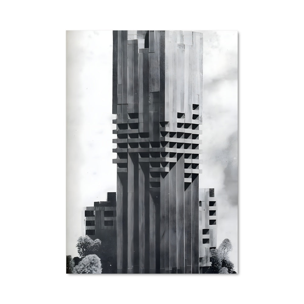 Poster Skyline Brutaliste