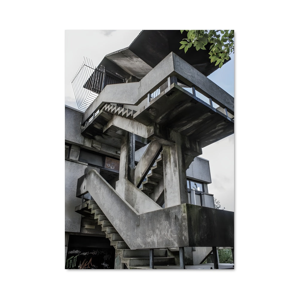 Poster Escalier Brutaliste