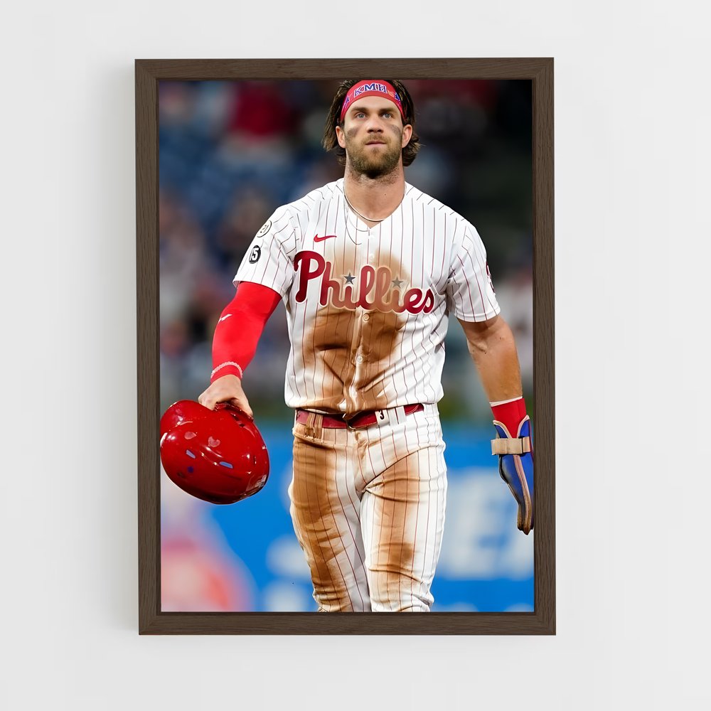 ap-bryce harper-1 cadre Bois foncé