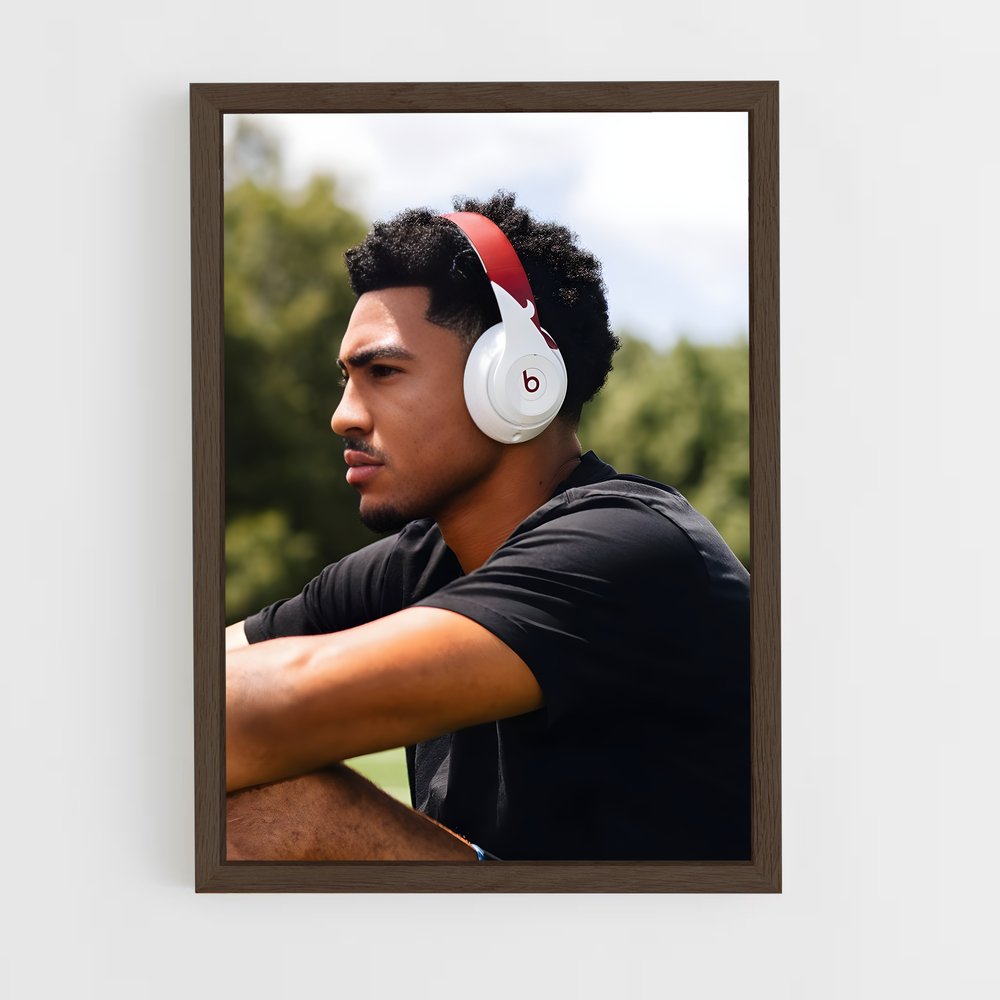 ap-bryce young-2 cadre Bois foncé