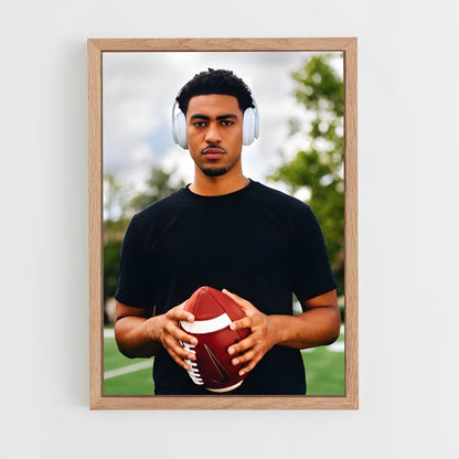 ap-bryce young-4 cadre Bois clair