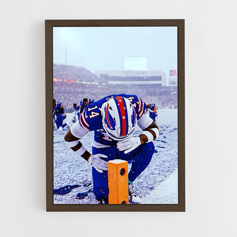 ap-buffalo bills-2 cadre Bois foncé