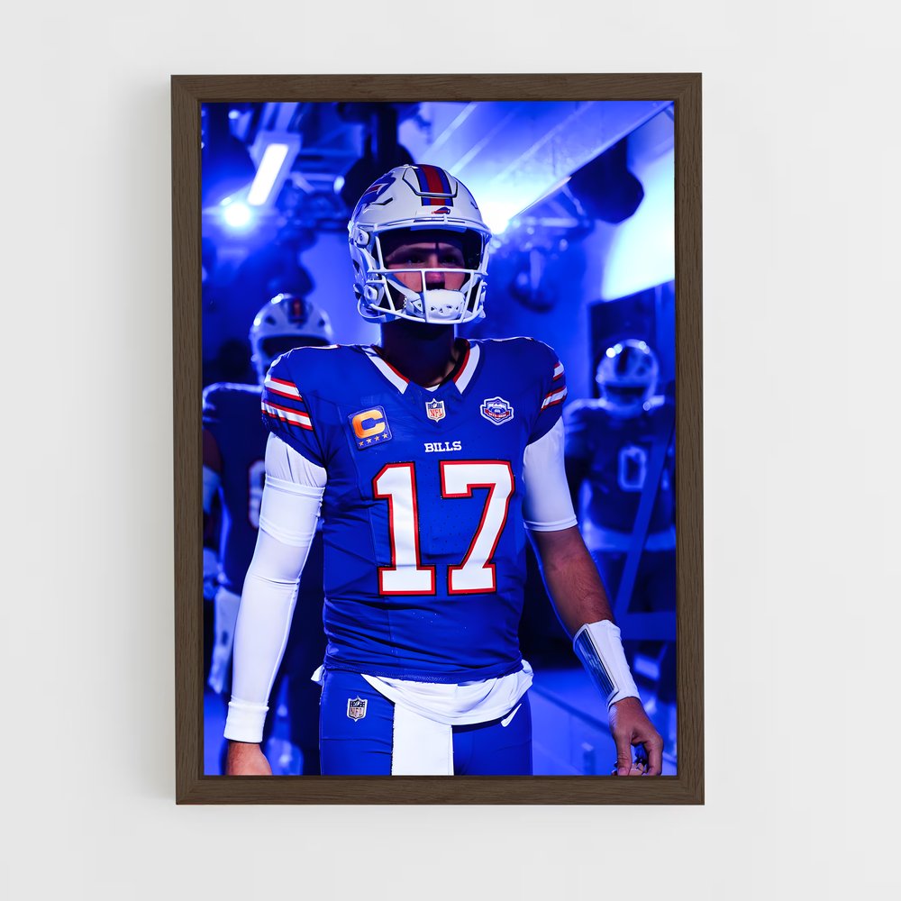 ap-buffalo bills-3 cadre Bois foncé