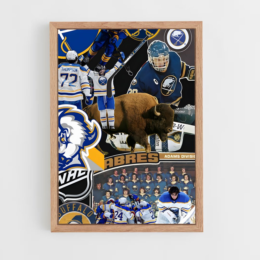 ap-buffalo sabres-1 cadre Bois clair