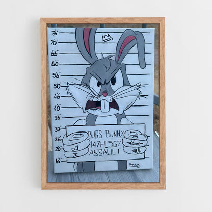 ap-bugs bunny-4 cadre Bois clair