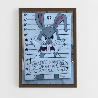 ap-bugs bunny-4 cadre Bois foncé
