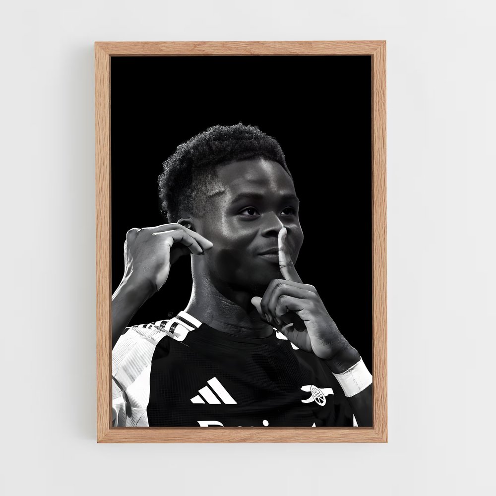ap-bukayo saka-4 cadre Bois clair