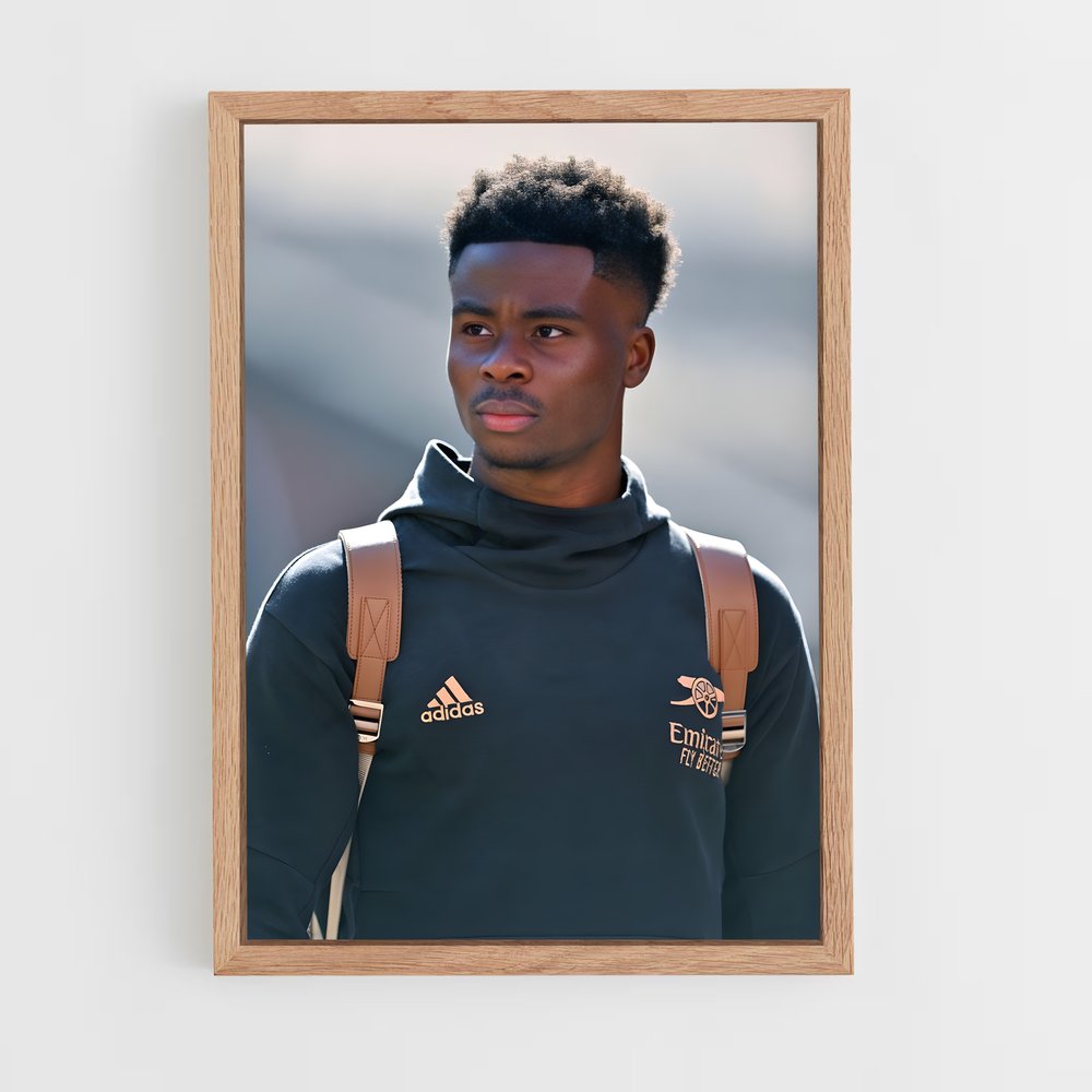 ap-bukayo saka-5 cadre Bois clair