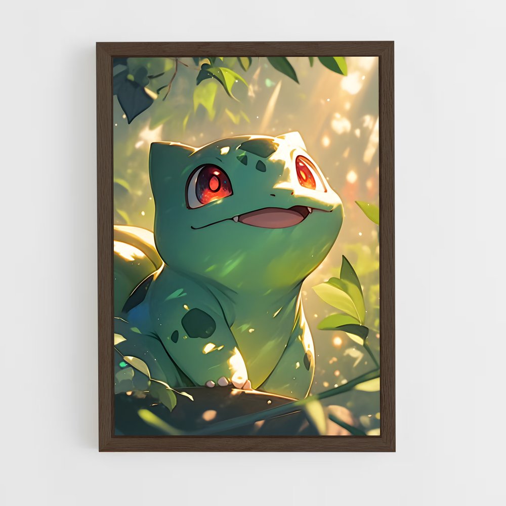 ap-bulbasaur-2 cadre Bois foncé