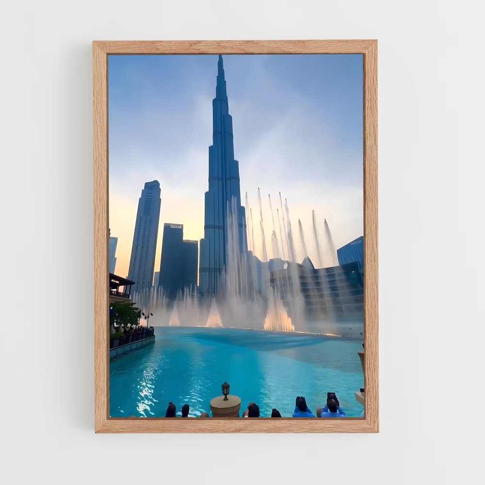 ap-burj khalifa-1 cadre Bois clair