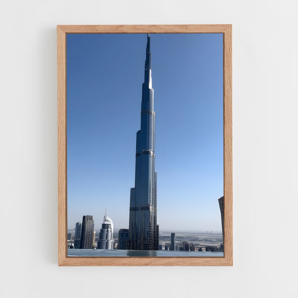 ap-burj khalifa-4 cadre Bois clair